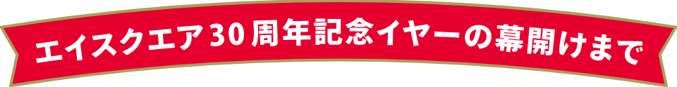 エイスクエア30周年記念イヤーの幕開けまで