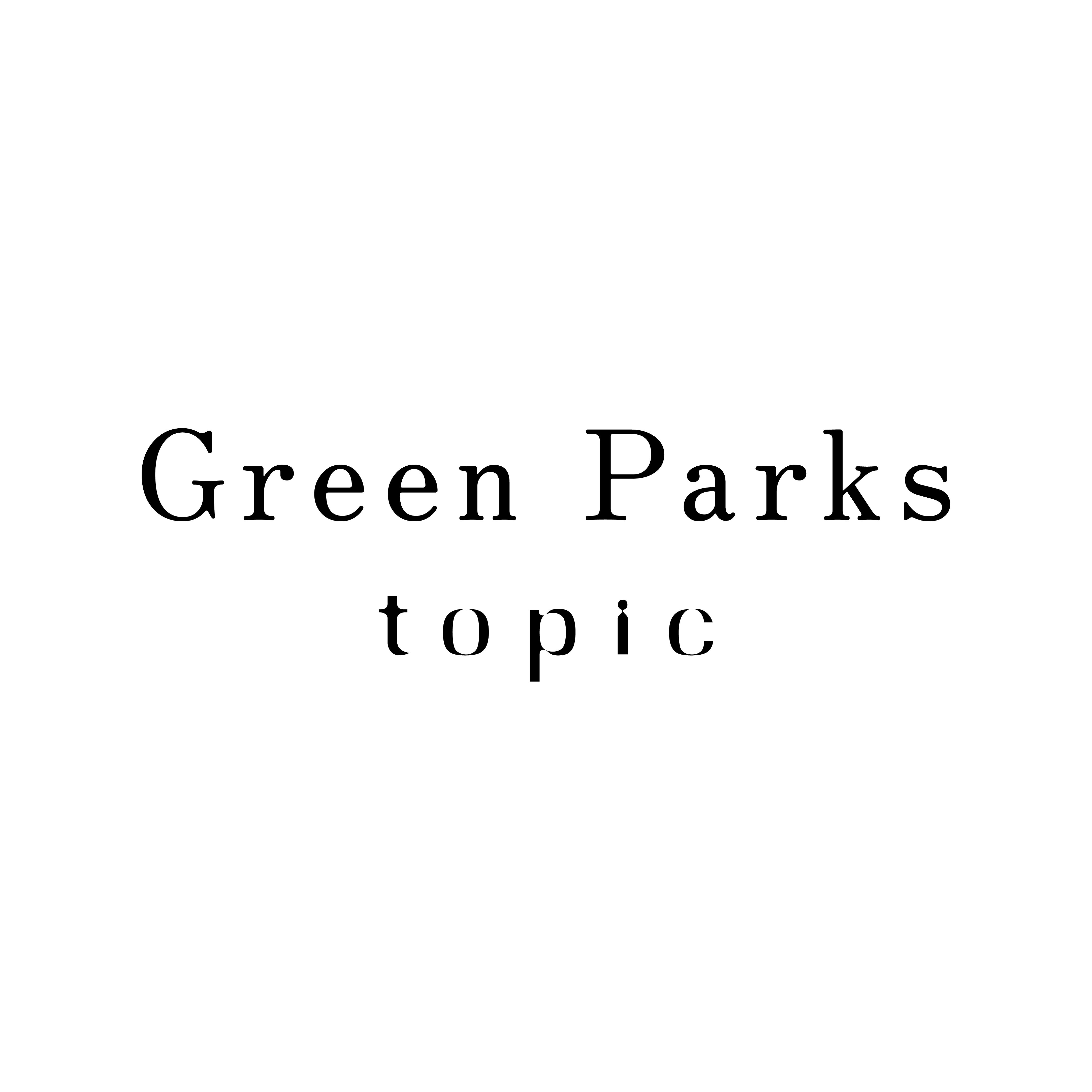 Green Parks topic